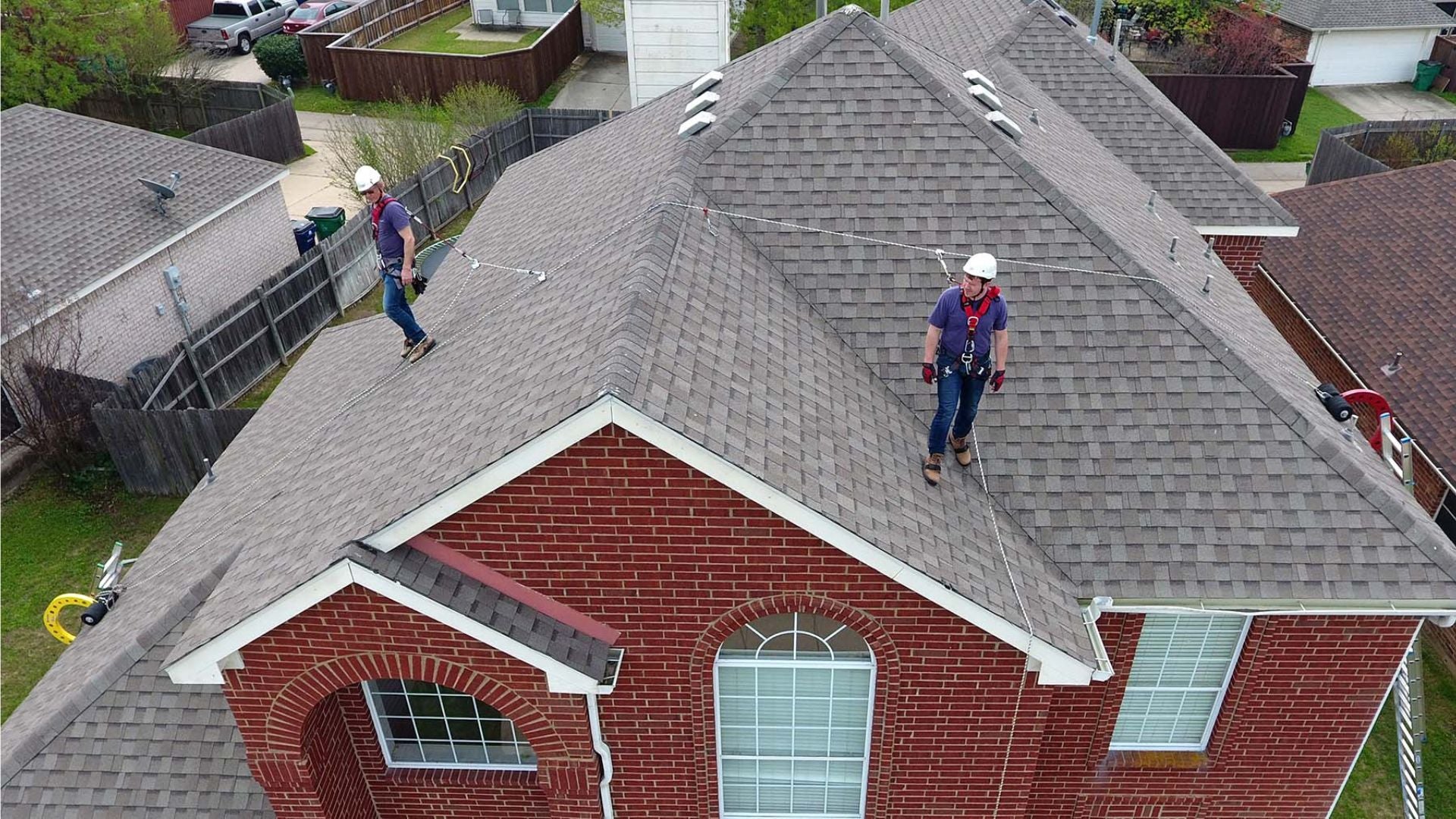 work system with fall protection