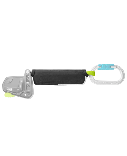 edelrid defuser on a carabiner